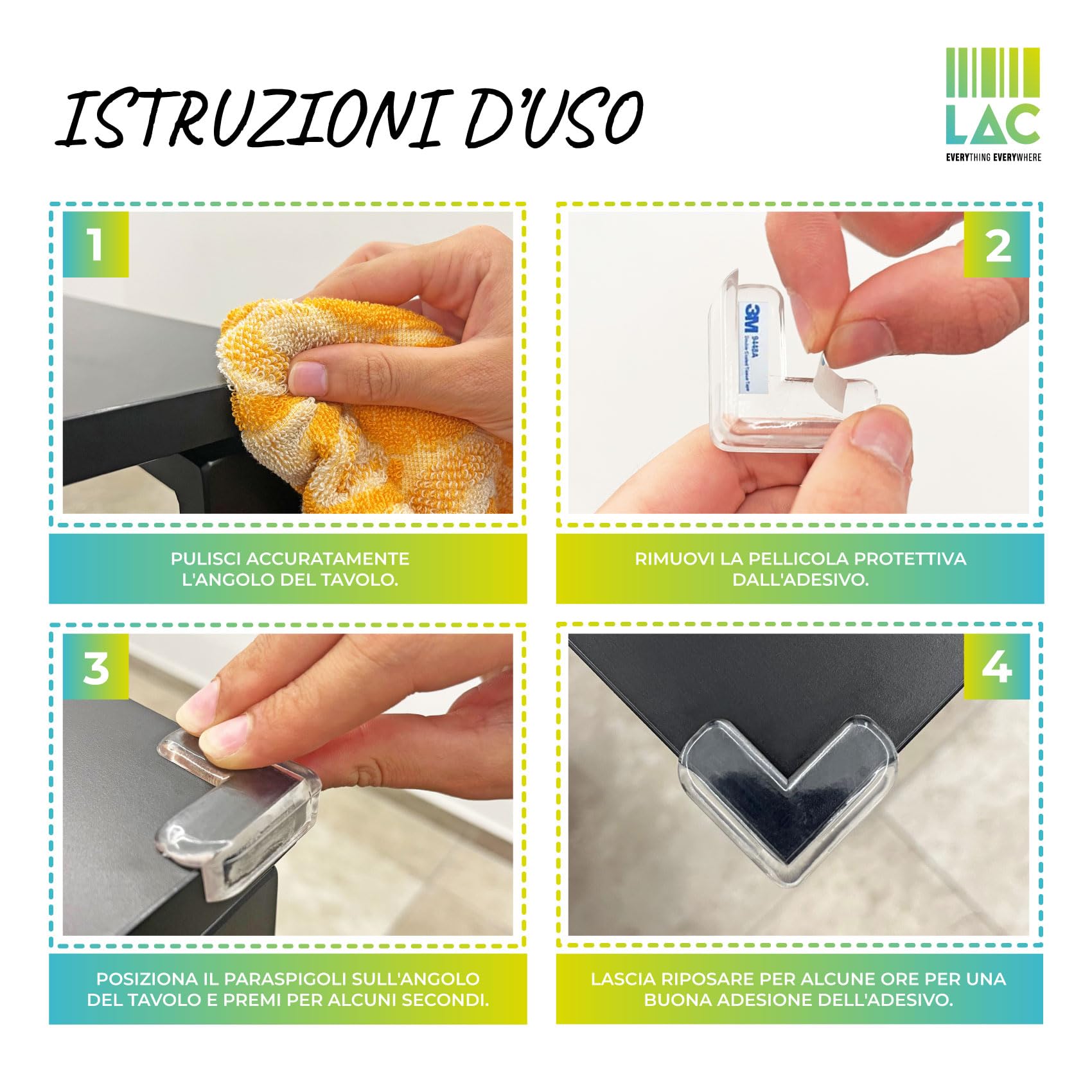 10 PROTEZIONI ANGOLARI per acquari, protezioni angolari per acquari, per EUR 8,91 - IT