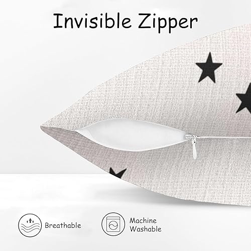 Miniatura 3 de Fundas de almohada decorativas de Feliz Navidad de 18 x 18 pulgadas con cremallera oculta para sofá, patio, hogar, automóvil, decoración de Navidad,