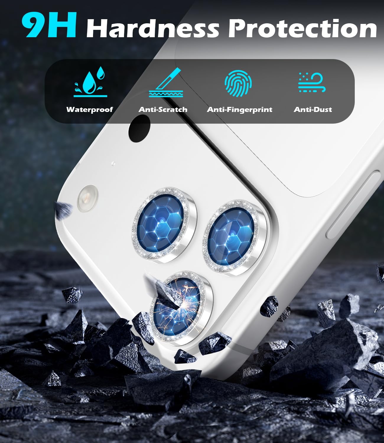 Rear Camera Lens Protector For IPhone 15 / 15 Plus / 15 Pro / 15 Pro Max | 9H Tempered Glass