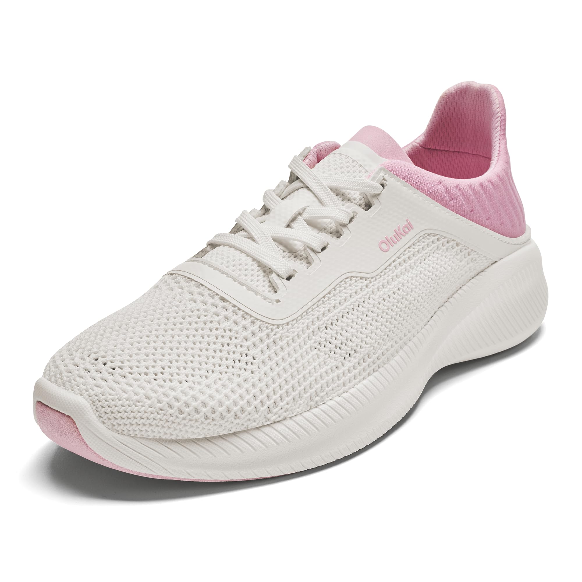 OLUKAI Island Hopper Women's Sneakers, Travel Ready & Versatile Athletic Shoes, Soft & Breathable Knit Fabric, Drop-in Heel Design