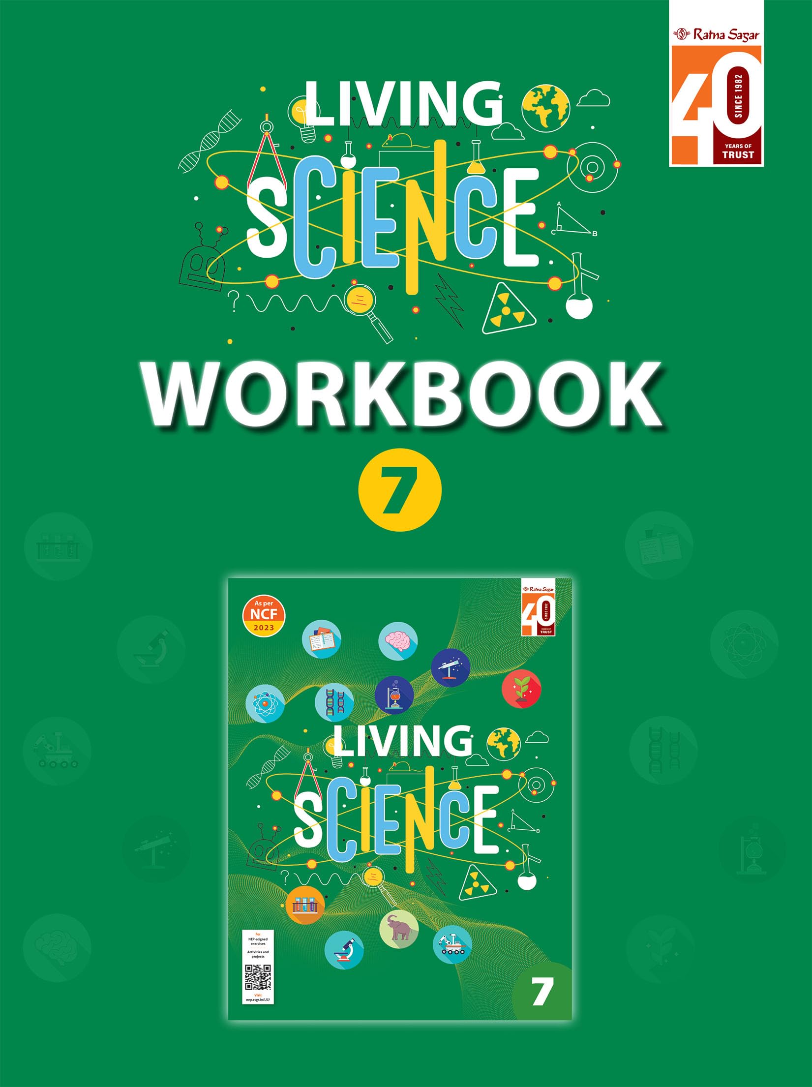 Ratna Sagar-Living Science Workbook For Class 7 (NCF 2023)
