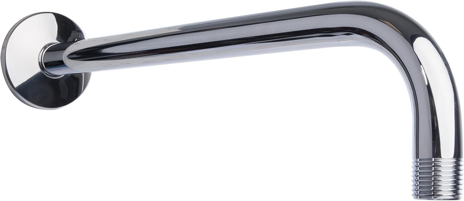 12" SHWR ARM W/FLANGE CHROME