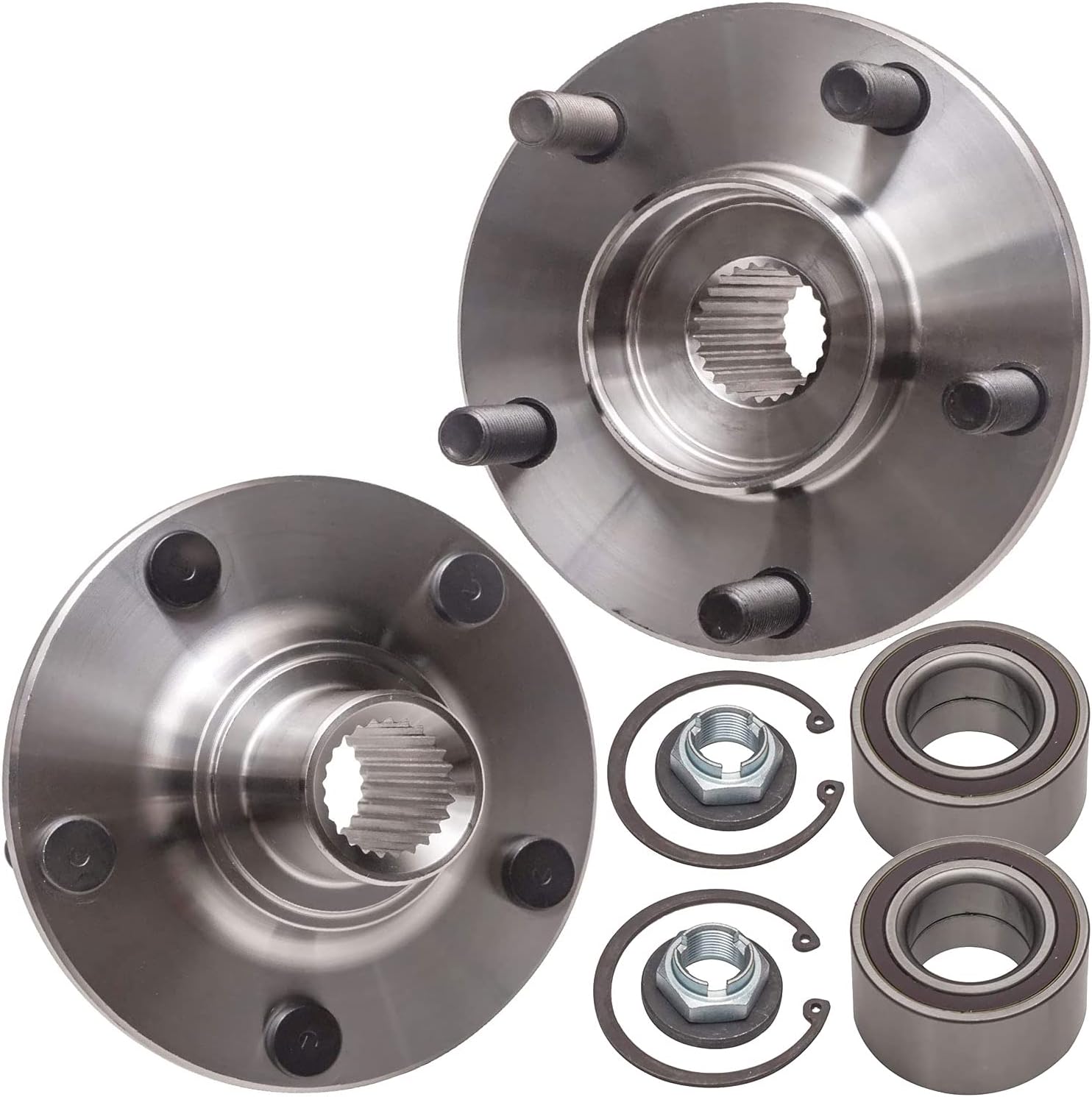 518519 Front Wheel Bearing and Hub Assembly 5 Lugs Replacement for Ford Transit Connect 2010-2013 Hub Bearing Assembly 2pc