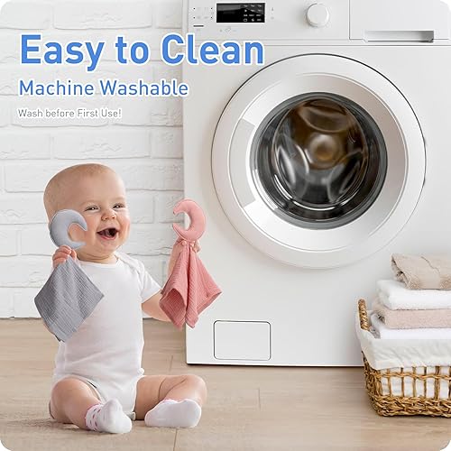 Miniatura 33 de Manta de seguridad de muselina de algodón suave de alta calidad, suave y transpirable, para recién nacidos, para bebé, niño, niña, género neutro.