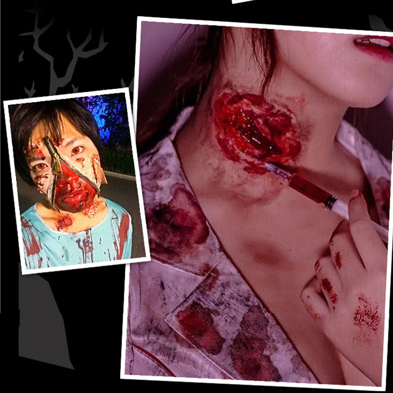 Płynny lateks do makijażu , łatwy do nałożenia na rany , 50 ml , sztuczne blizny , 3D struktury skóry , makijaż na Halloween , płynny lateks na imprezę