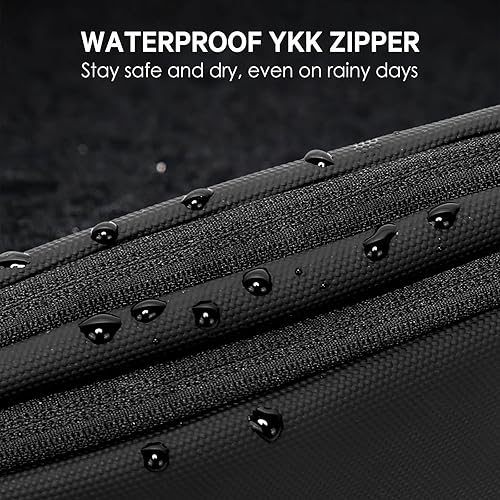 Miniatura 4 de BANGE Estuche organizador de viaje, organizador de bolsa de viaje electrónica resistente al agua para cable, mochilas fáciles de almacenar (negro)