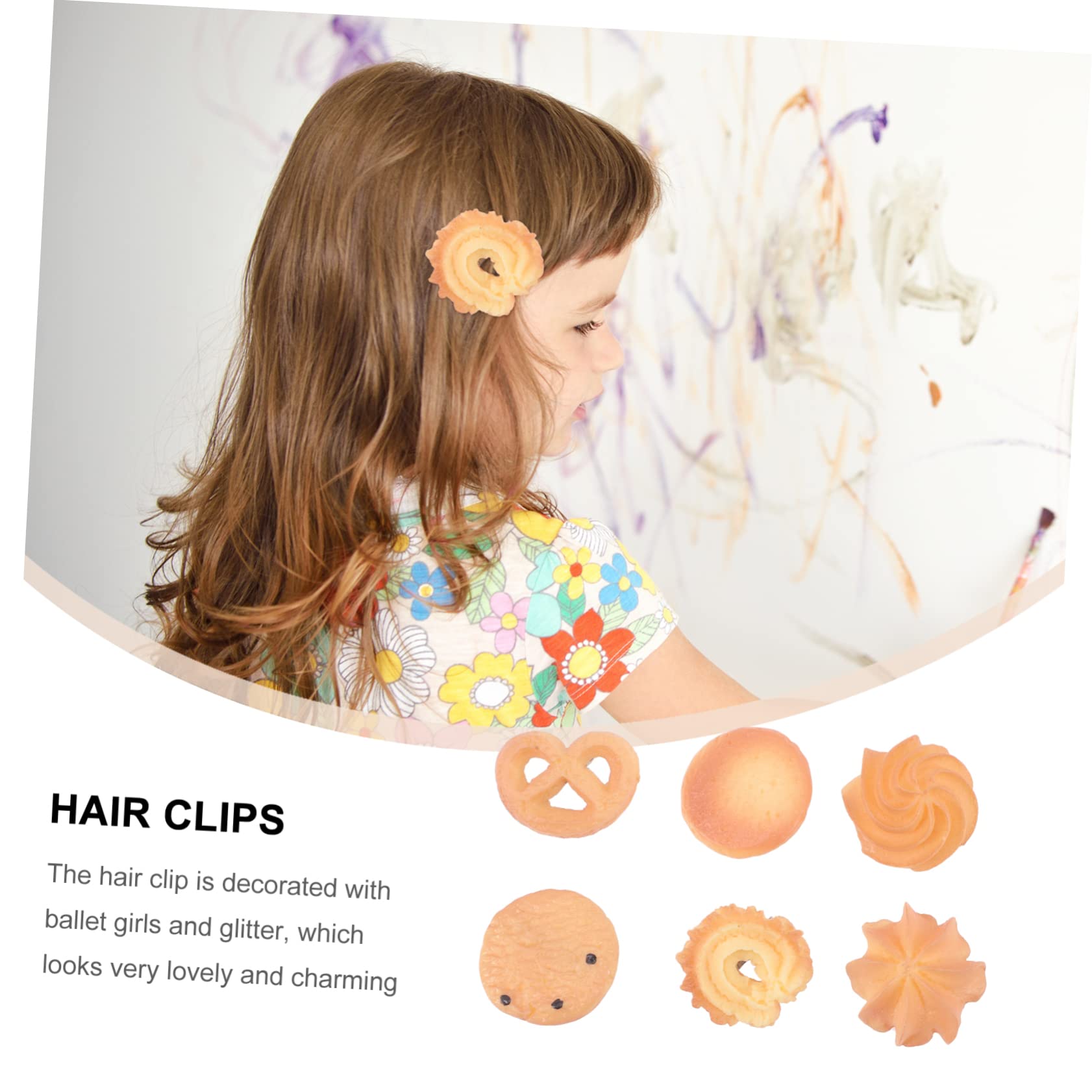minkissy 30pezzi Fermagli Per Forma Di Biscotto Accessori Divertenti Per Ragazze Clip Kawaii Per Acconciature Perfetti Per Feste e Occasione Quotidiane