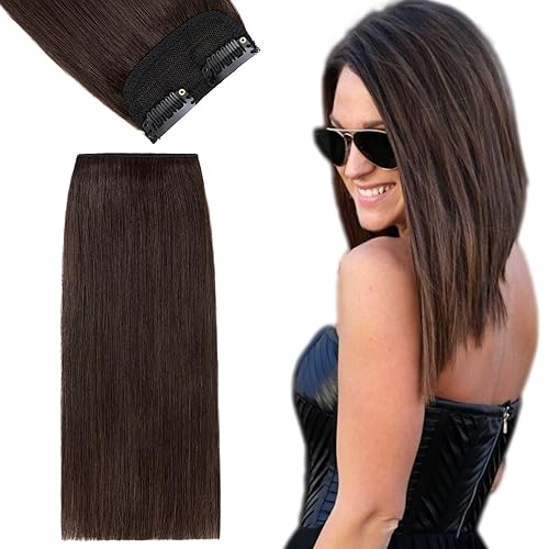 Miniatura 7 de FUOTONBUTY 1 extensiones de cabello corto con clip de 6 pulgadas, balayage, rubio trigo a rubio decolorado, extensiones de cabello humano para