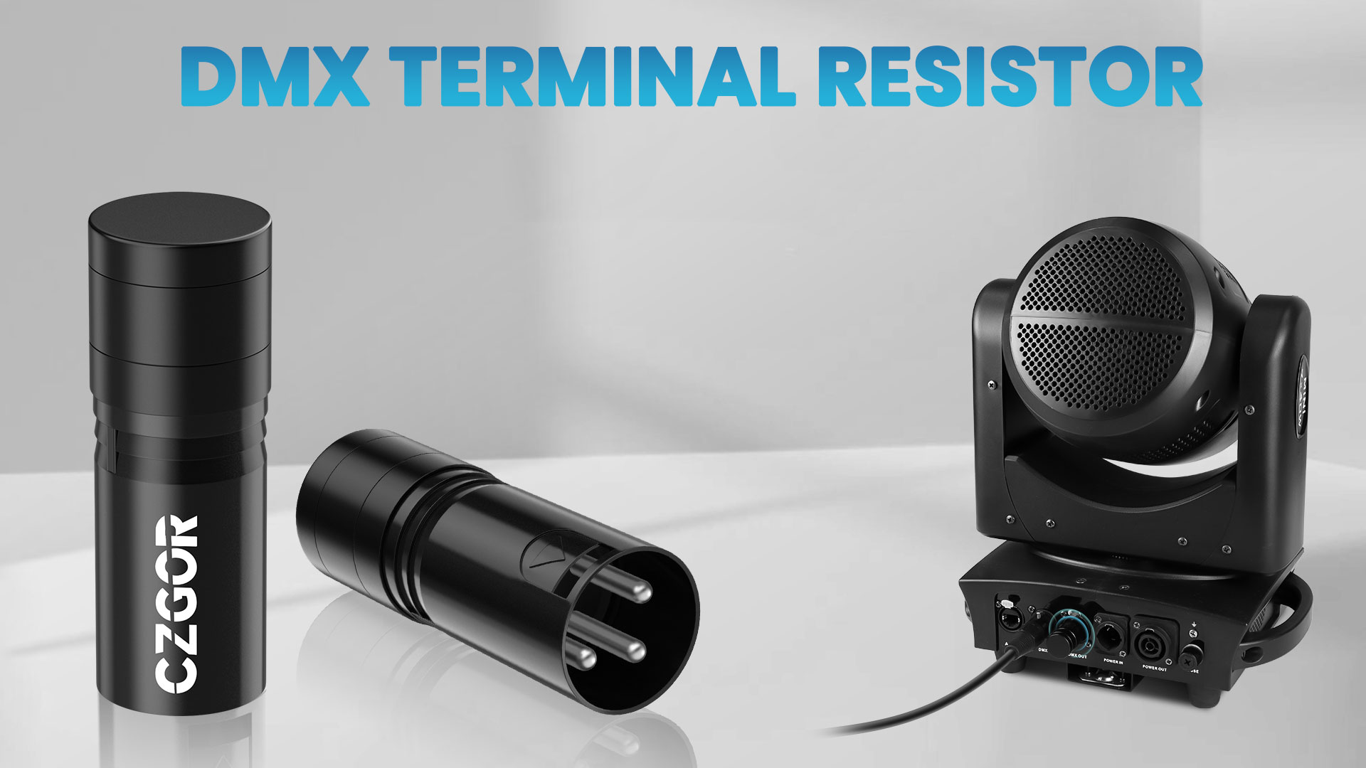 Amazon.com: CZGOR 3-Pin DMX Terminator 2 Pack, 120 Ohm XLR