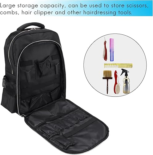 Miniatura 5 de Barber estuche de transporte para peluquero herramientas de estilo accesorios de gran capacidad mochila de almacenamiento bolsa de hombro de viaje