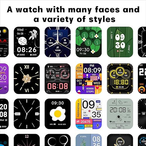 Miniatura 9 de COCO BT2-Z - Reloj inteligente con tres (3) bandas para hombres y mujeres, salud con oxígeno en sangre, monitor de frecuencia cardíaca, pantalla