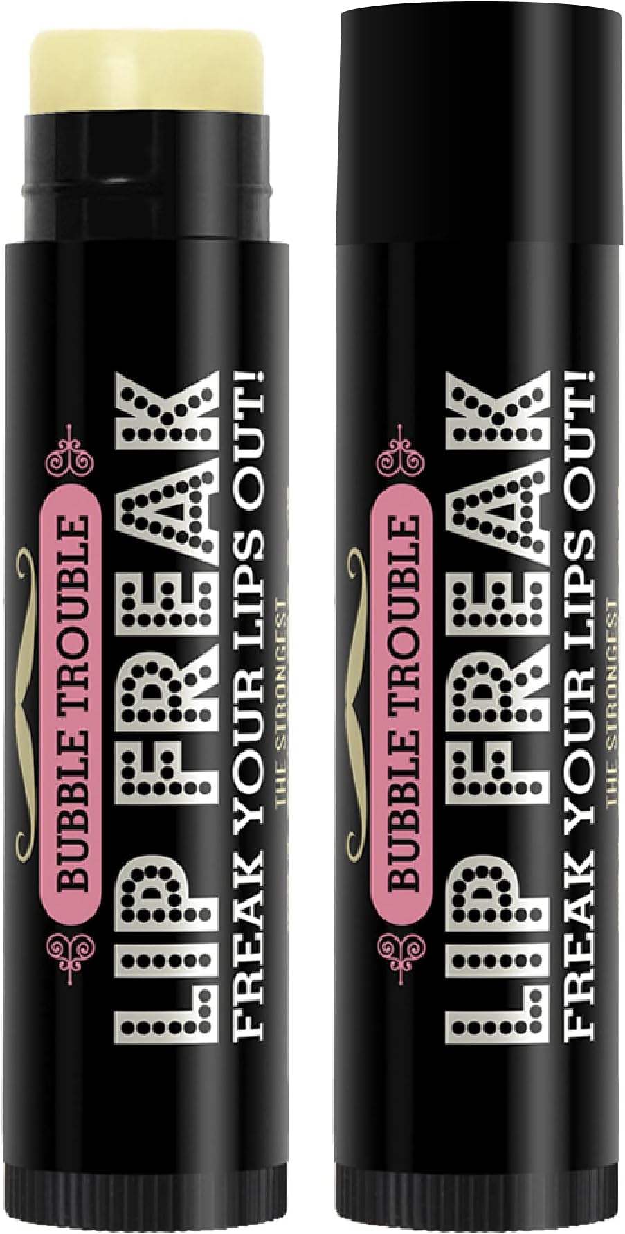 Doctor Lip Bang's BUZZING Lip Balm | Lip Freak | 100% All Natural | Cruelty Free | Bubble Trouble | 2 Pack