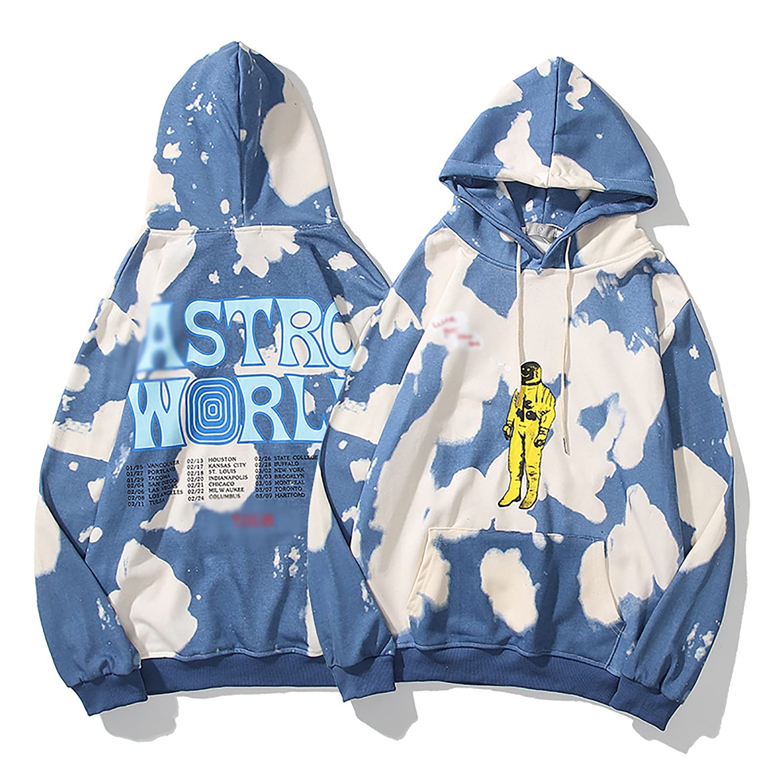 G&F Kanye Felpa con Cappuccio Maglione Cotone Hip-Hop Fan Felpa Moda Manica Lunga Maglione