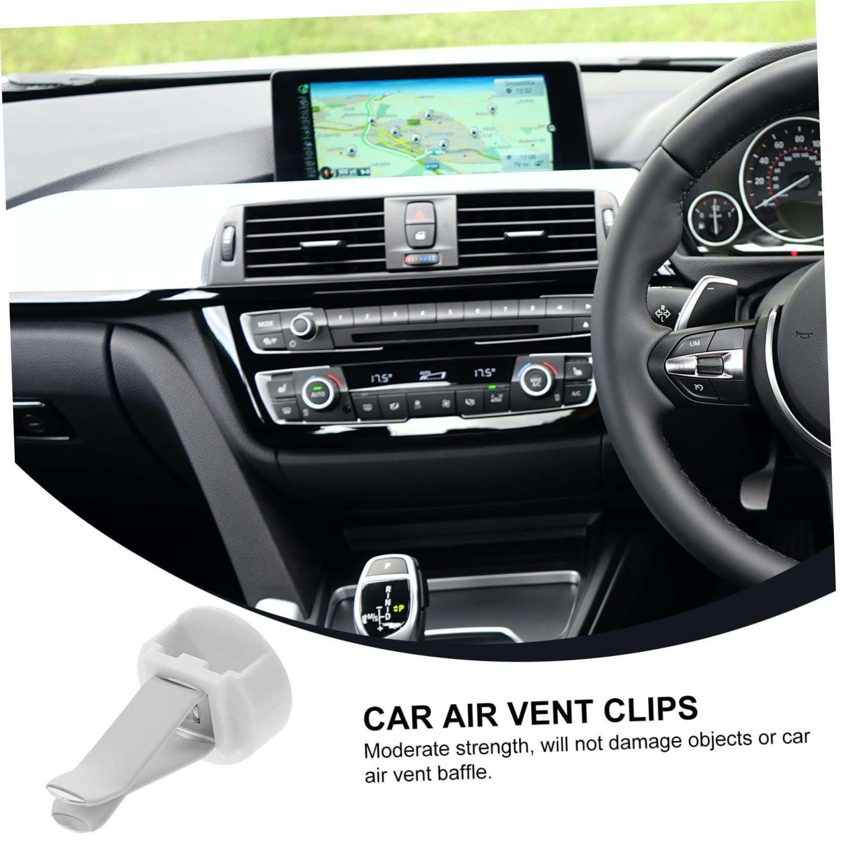 MAGICLULU Clip Set 100 Pezzi Ganci per Bocchetta Aria Auto per Auto in Metallo e Plastico per Decorare e Profumare L'auto Facilmente