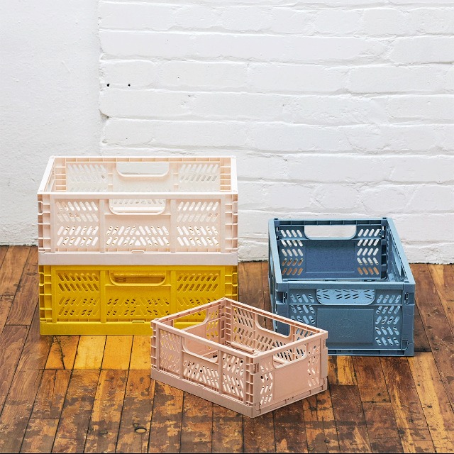 Amazon.com: 3 Sprouts Recycled Plastic Collapsible Crate