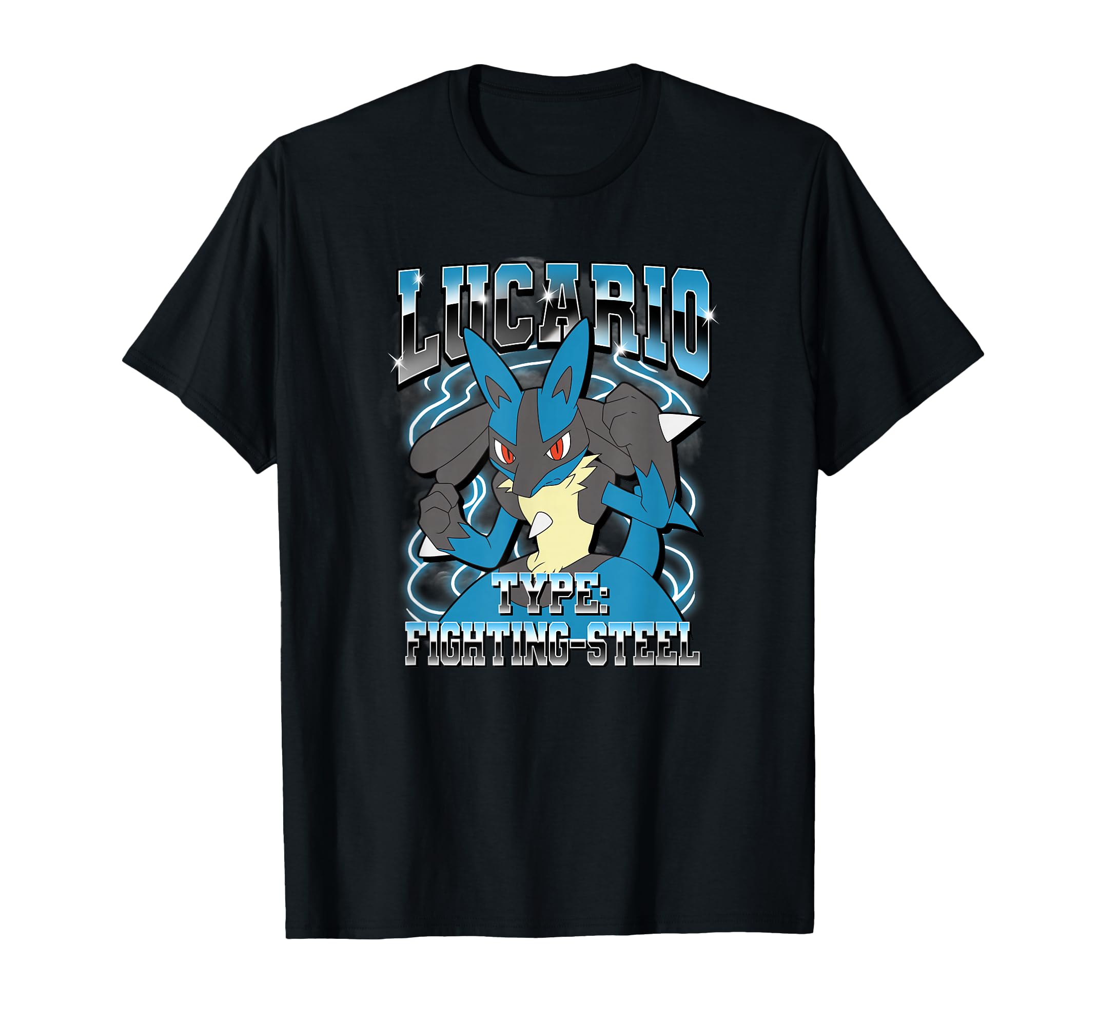 Pokémon Lucario Type: Fighting-Steel Poster T-Shirt Small