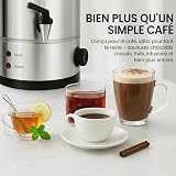 Umisu Percolateur à Café 12L avec Acier Inoxydable Filtre, 80 Tasses Cafetière Commerciale En Acier Inoxydable, Maintien au Chaud, Pour Événements Et Traiteur, Pour Appareil Chauffe Eau Thé Chocolat - 4