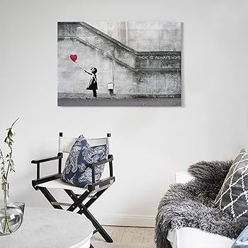 バンクシー BANKSY ポスター バルーン オリジナル Amazon.co.jp: Banksyバンクシー作品「ラブバルーン」印刷された