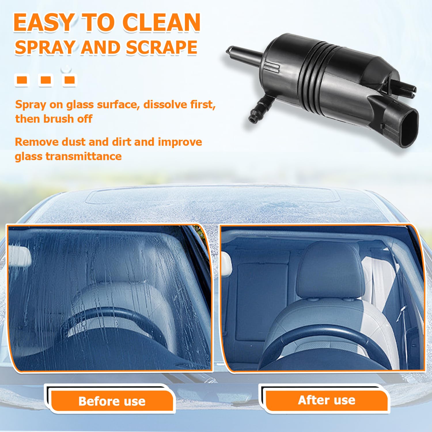 Car Windshield Washer Pump With Grommet - Replacement For Chevy, GMC, Buick, Cadillac Models - View #2