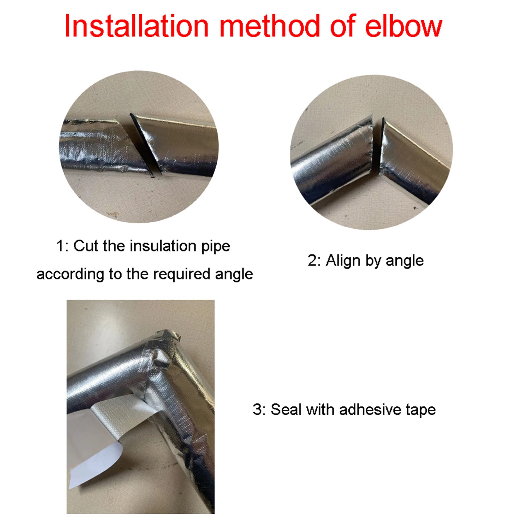 Autoadhesivo Aislamiento De Tubería Largo 98cm Tubo De Aislamiento Utilizado En Exteriores, Baño, Calentador De Agua Solar/Wall thickness 30mm / ID60mm