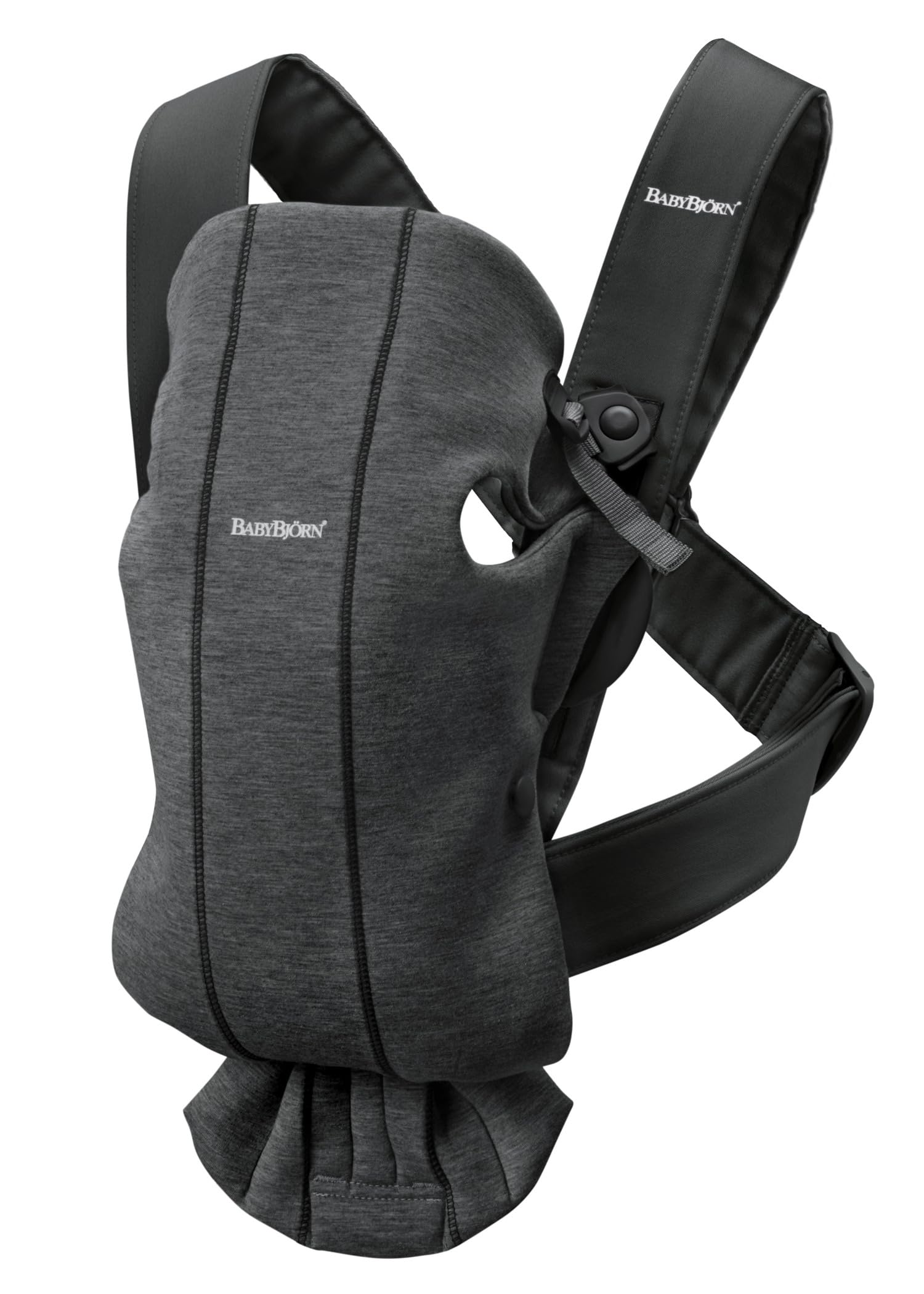 BabyBjörn Baby Carrier Mini, 3D jersey, Charcoal grey