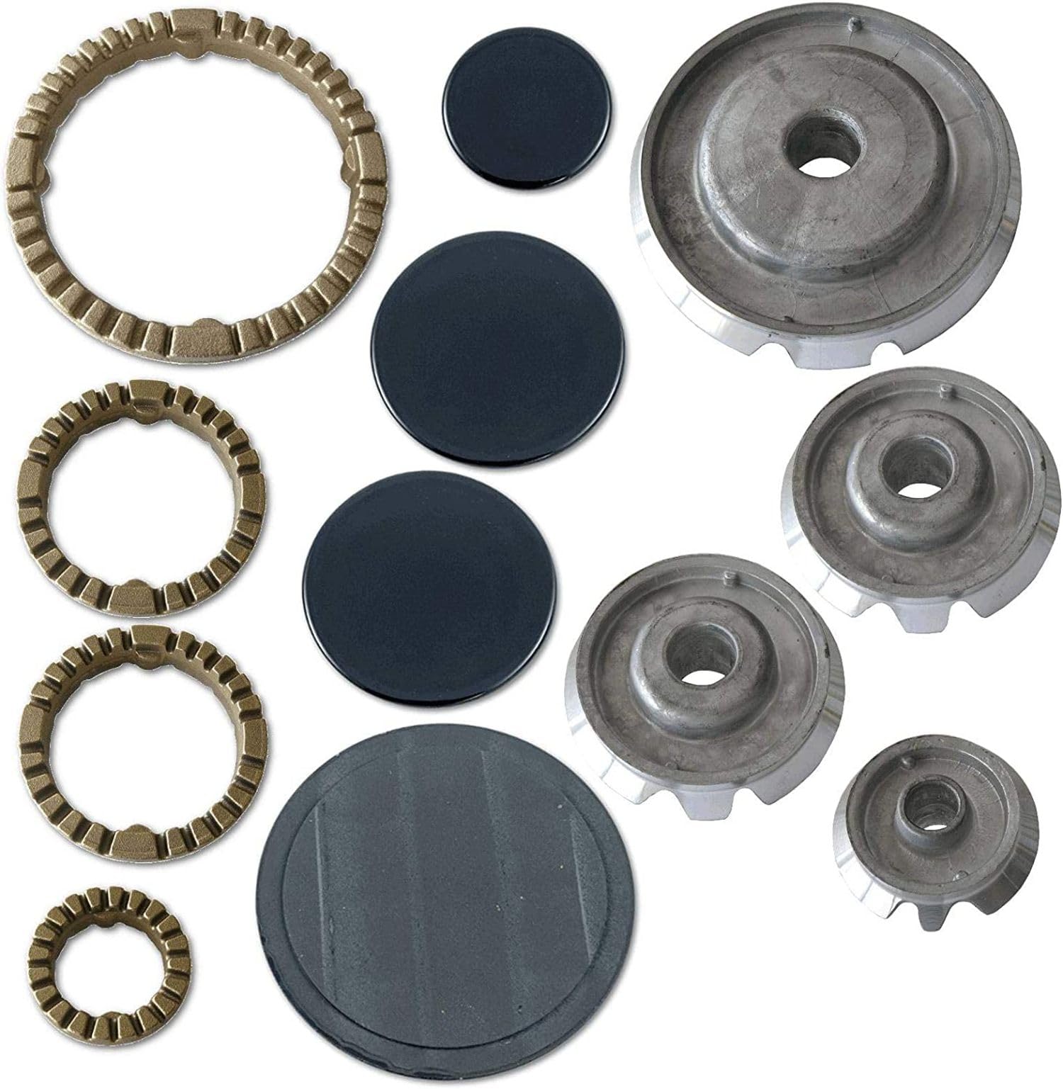 Kit serie Ariston Quemadores + Platos + Coronas 4 Fuegos