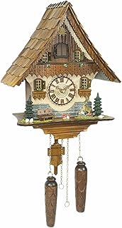 Trenkle Quartz Cuckoo Clock Black Forest House with Music TU 454 QM HZZG