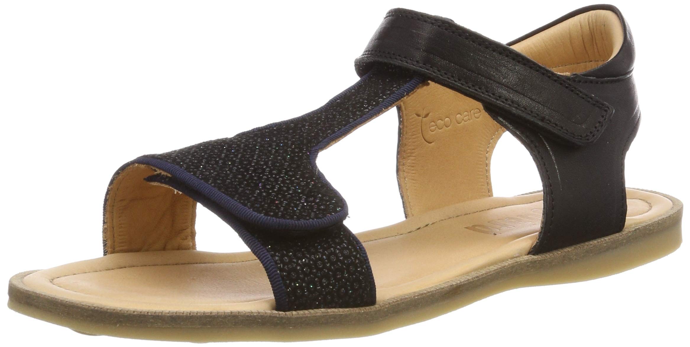Bisgaard Girls' 70248.119 T-Bar Sandals, Black 205, 2 UK