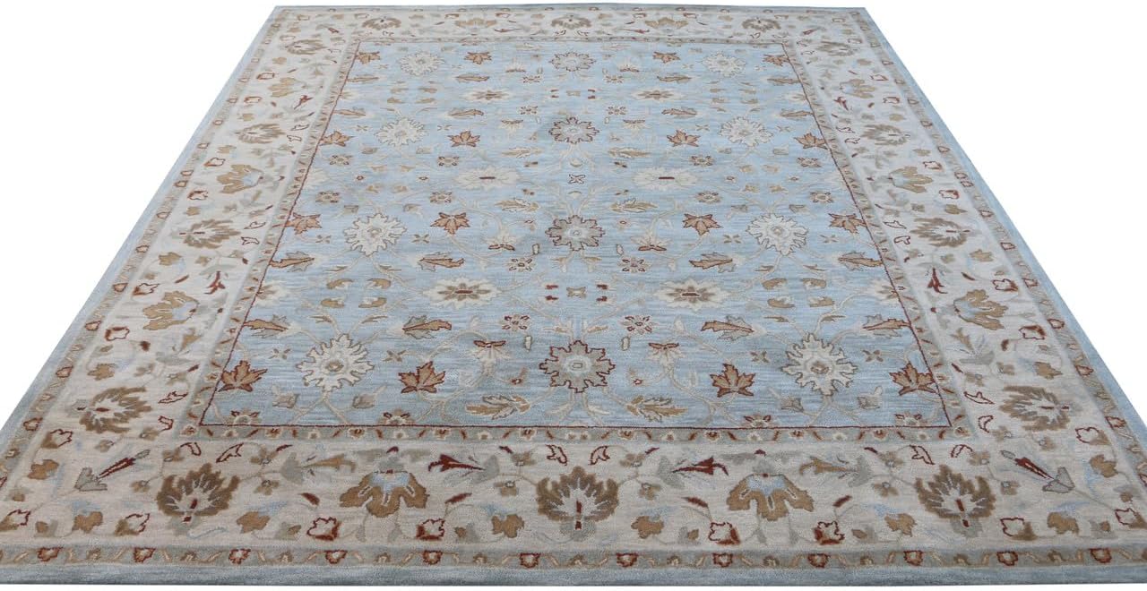 Malika Hand Tufted Wool Area Rug – Premium Handmade Carpet, Soft & Durable, Ideal for Living Room, Bedroom & Office