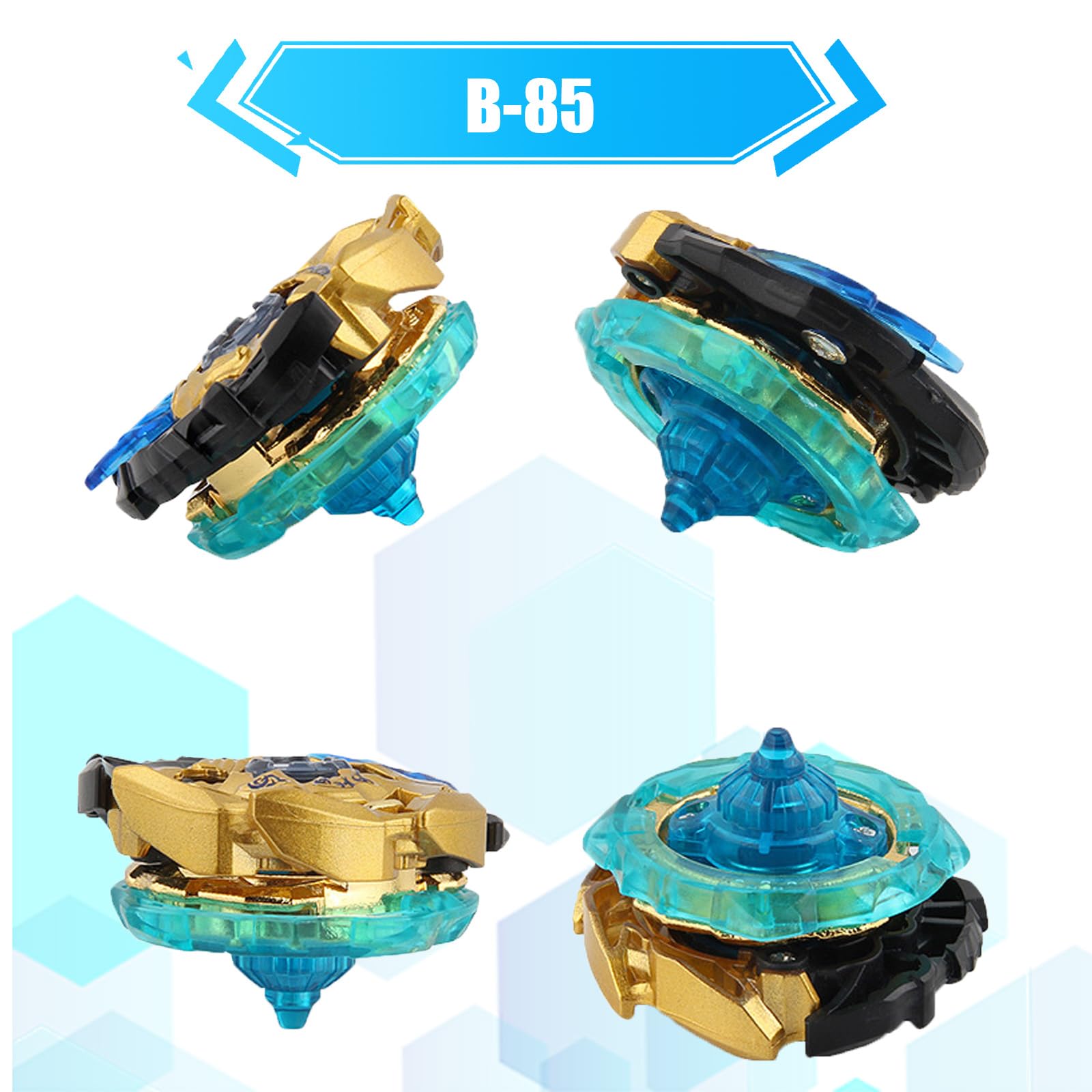 Gyroscope Turbos Kit toupie de Combat 4D Arena Metal Fusion avec Lanceur de Bataille, Coffret Cadeau (113+85)