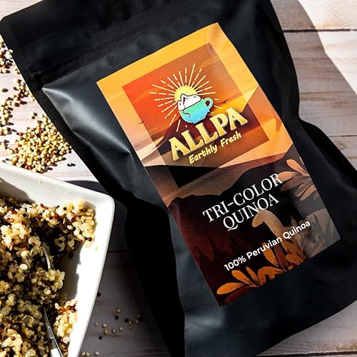 Miniatura 4 de Allpa Organic Peruvian Tri-Color Quinoa 1 lb | Sustituto de arroz alto en proteínas, alto en fibra y versátil | Añade color a tus comidas saludables