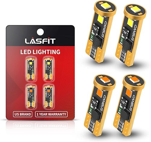 Miniatura 9 de LASFIT Bombillas LED Canbus 194 168 2825/921 912 W5W Kit combinado blanco Canbus, luz de matrícula y luz de marcha atrás combinada blanca, 6000 K
