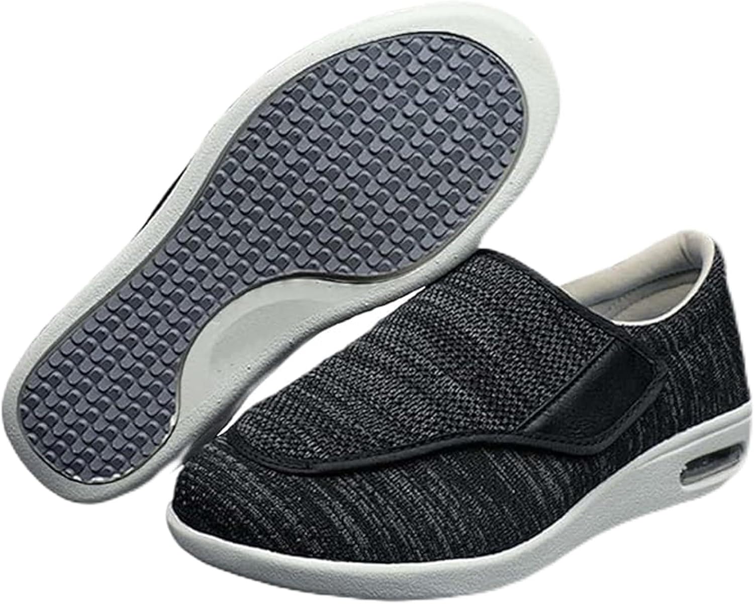 Diabetic Shoes, Wide Width Footwear, Lightweight Elderly Footwear, Casual Walking Sneakers, Adjustable Closure, Breathable Edema Walking Shoes, Swollen Feet Sneakers