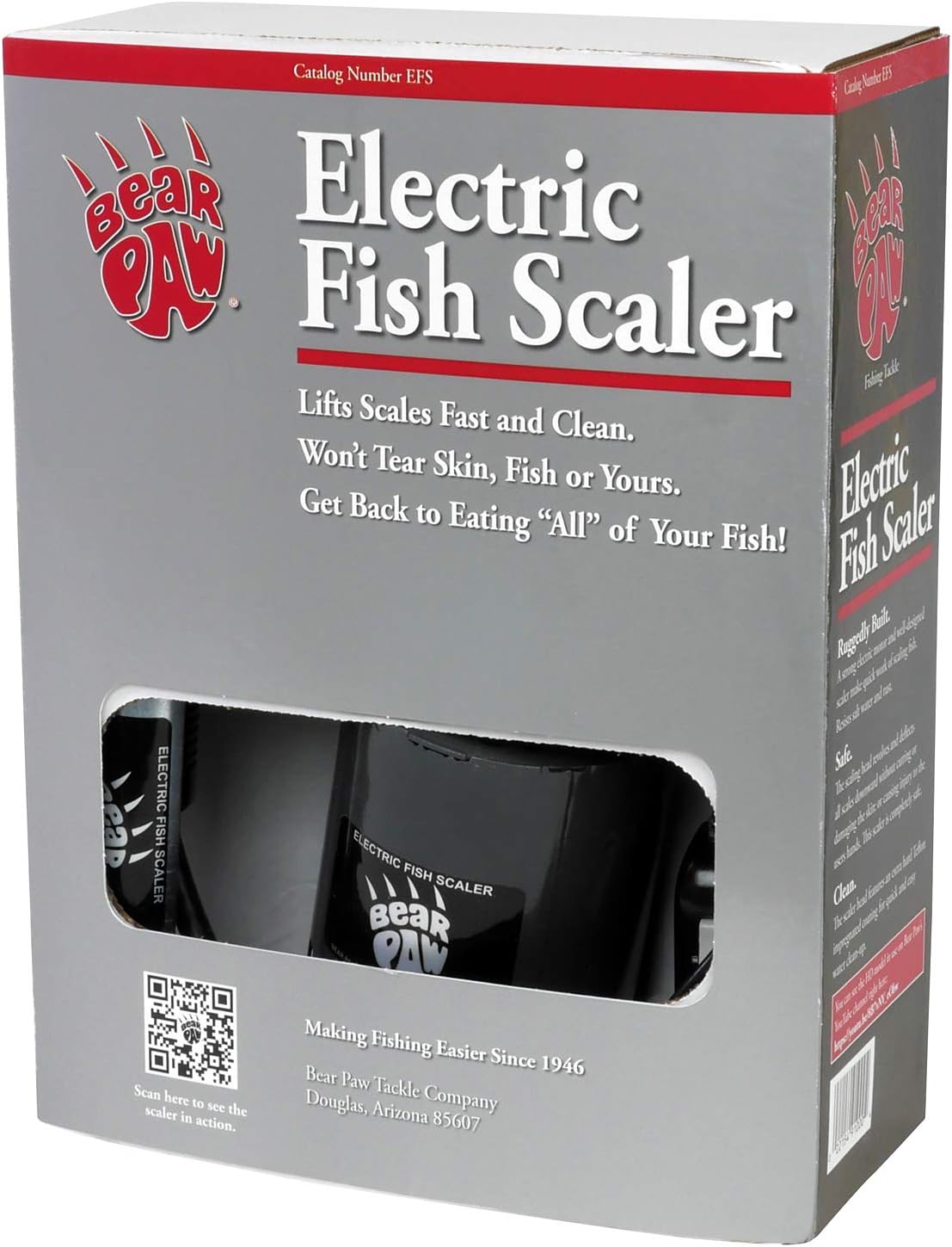 Bear Paw EFS Electric Fish Scaler, Black Finish
