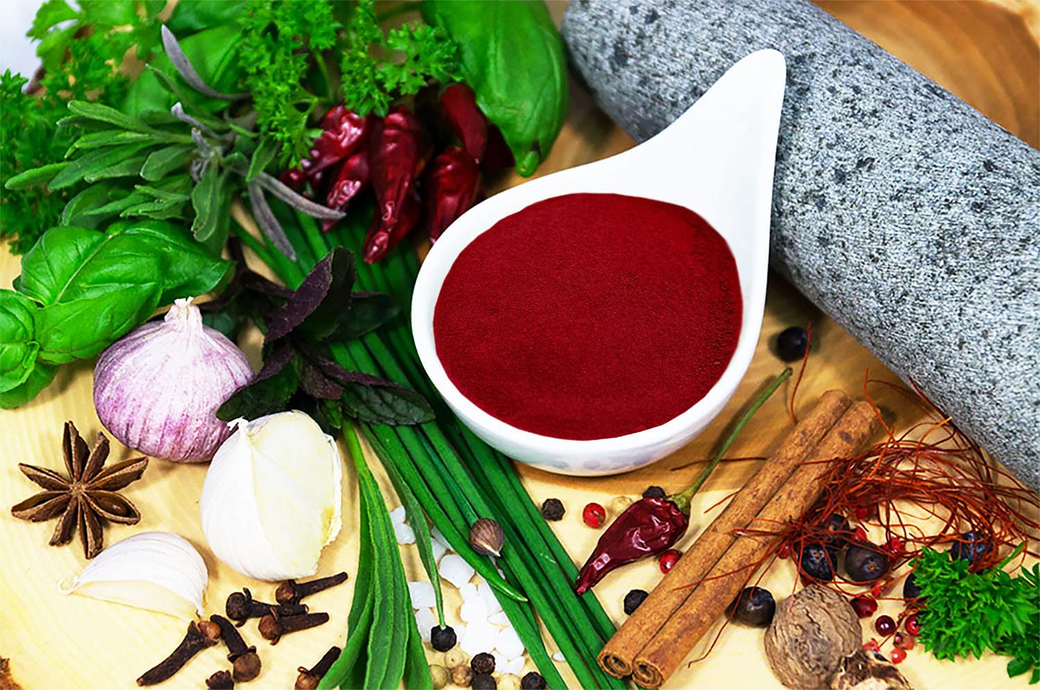 Rote Beete gemahlen Rote Bete Pulver aus Deutschland. PE - Eimer 1600g (1,6 KG)