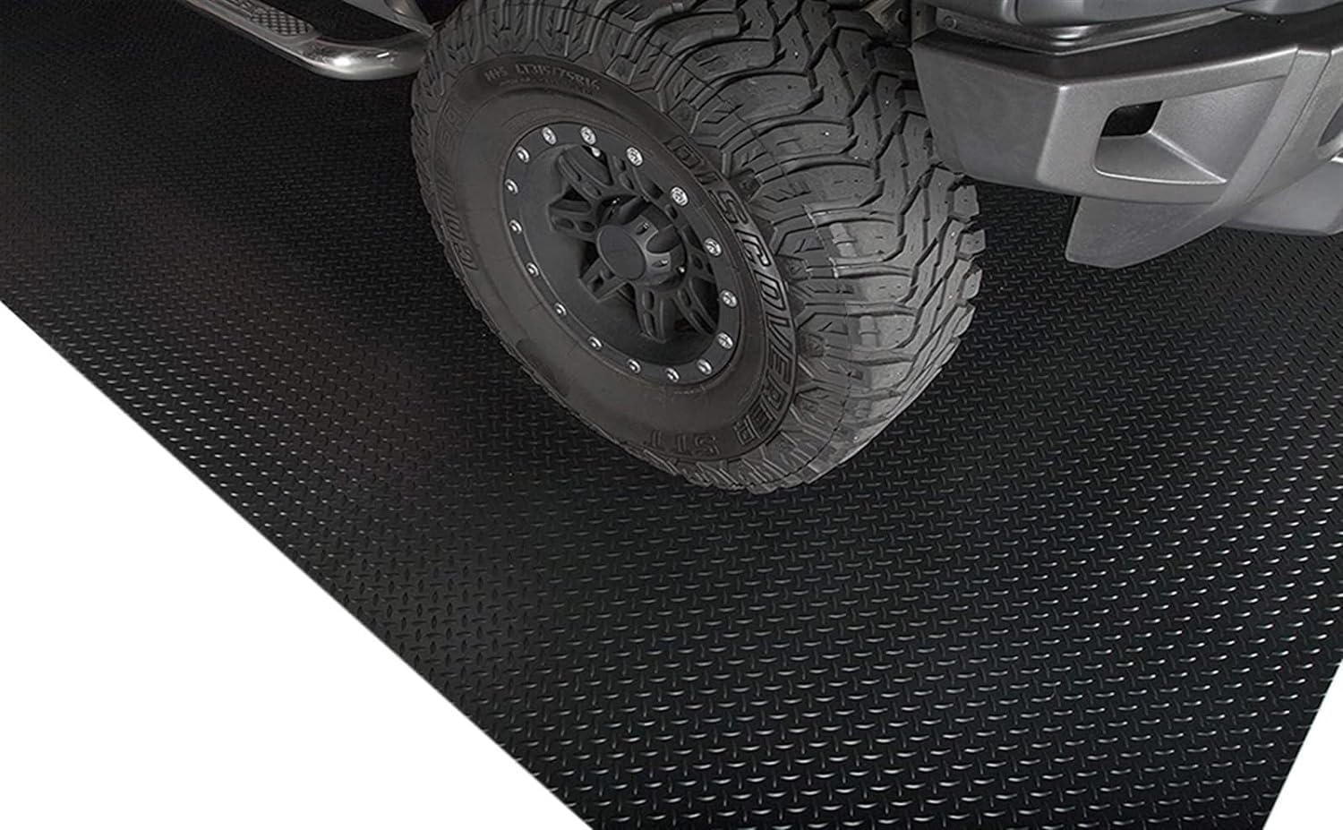 AviiSo Tappeto Protettivo salvapavimento Nero addensato 3 mm Rotolo di tappetino in gomma per esterni per palestra/magazzino/seminterrato/rimorchio (Color : Black, Size : 140X600cm/55inX236in)
