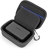 CASEMATIX Travel Case Compatible With DJI Mic 2 Wireless Microphone Kit or Original - Compact Lavalier Microphone Protection to Carry Lav Mic in Charging Case and Small Accessories