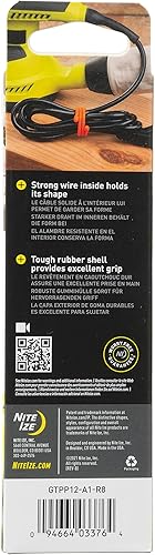 Vista 55 de Nite Ize - Sujetador de goma retorcible GTPP18-01-R8 Original Gear, 18 pulgadas, paquete de 6 unidades, color negro.