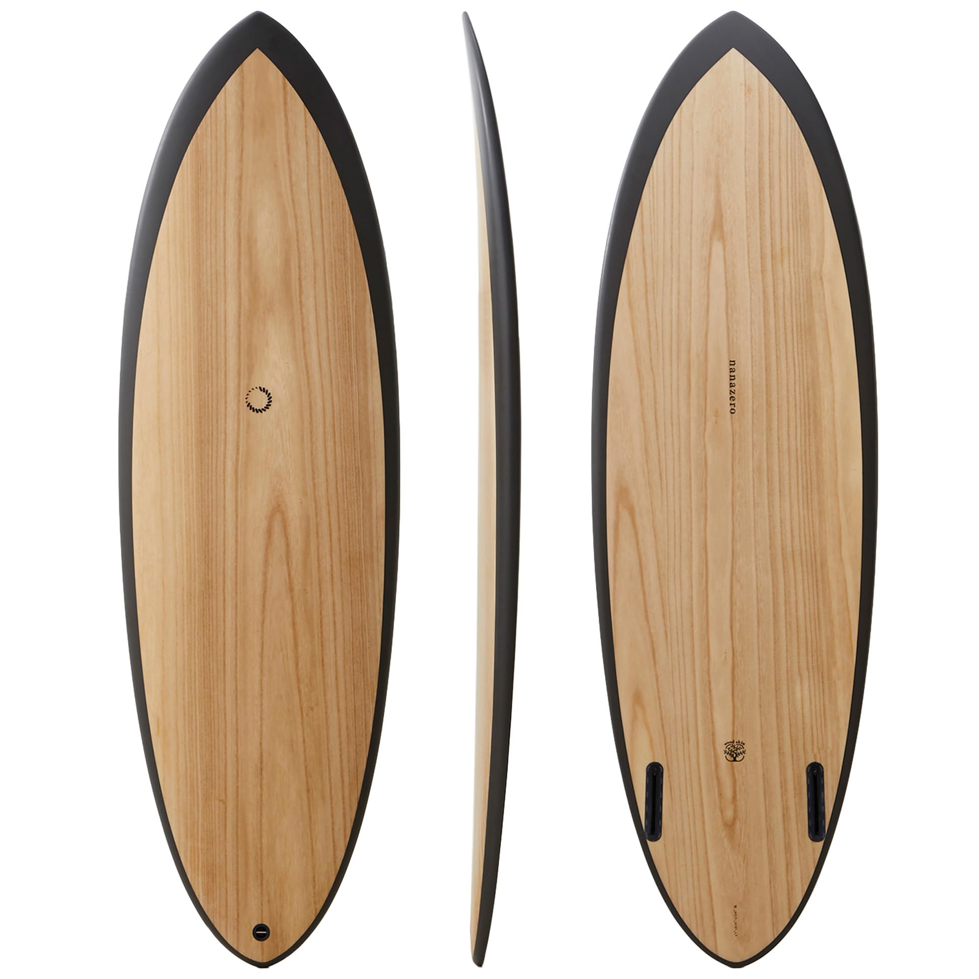 Amazon | nanazero WOOD SKIN サーフボード HB01 Twin Egg 6'0 Dark