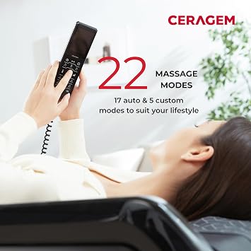 CERAGEM V6, Therapeutic Thermal Massager @Home, Spinal Care Management, FDA Cleared Class II Medical Device, Patented Spinal Scan Technology Customized Massage (Black)