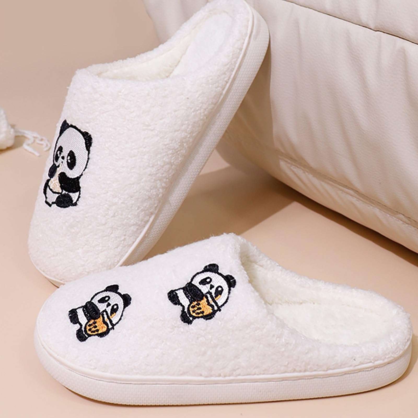 Zapatillas cálidas para el hogar para mujer, pantuflas suaves con suela antideslizante, pantuflas de fieltro antideslizantes, ajuste ancho, zapatillas de casa con forro de felpa cálido para hombre y