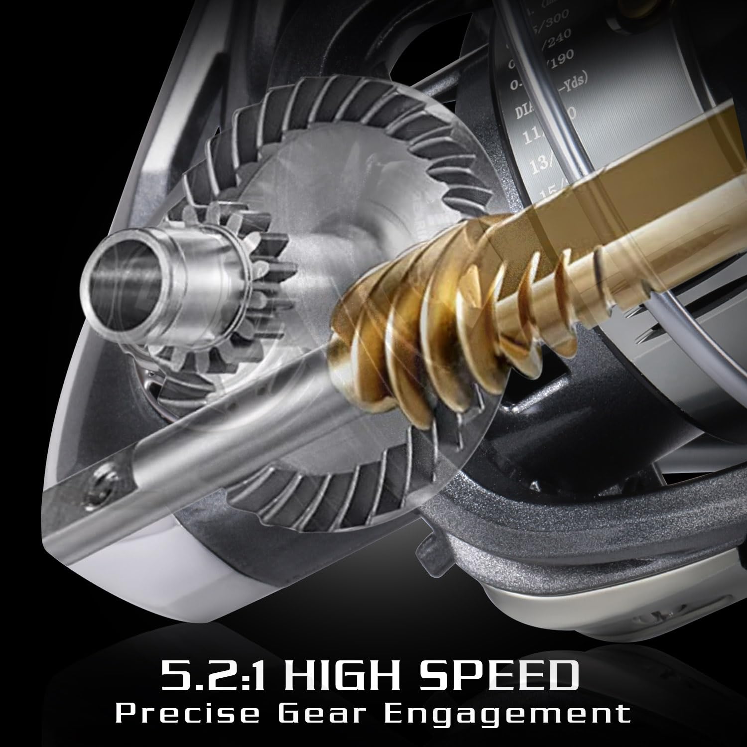 Sougayilang Mulinello da pesca ultra liscio con bobina in alluminio, 11+1 BB Spinning Reel, serie 1000-6000 per Bass-5000