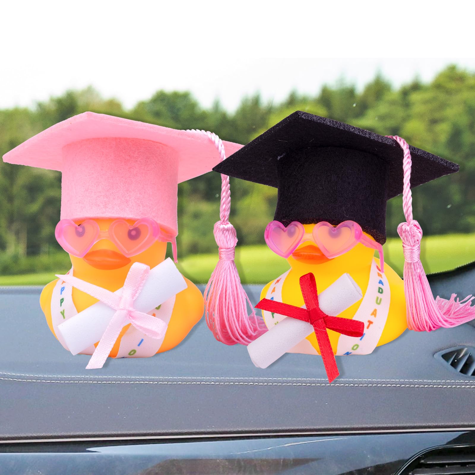 Katomi Pato Académico Con Diploma Y Birrete | Amuleto De La Suerte Para Graduados | Pocket Hug De Buena Energía