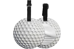Pu Leather Golf Ball Luggage Tag for Suitcases and Travel Bags