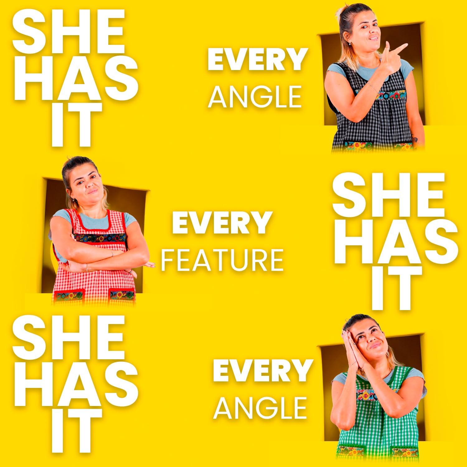 Cuitáxi Traditional Mexican apron for women with deep pockets and beautiful flower embroidery 1 piece - Mandiles para mujer - Image 7