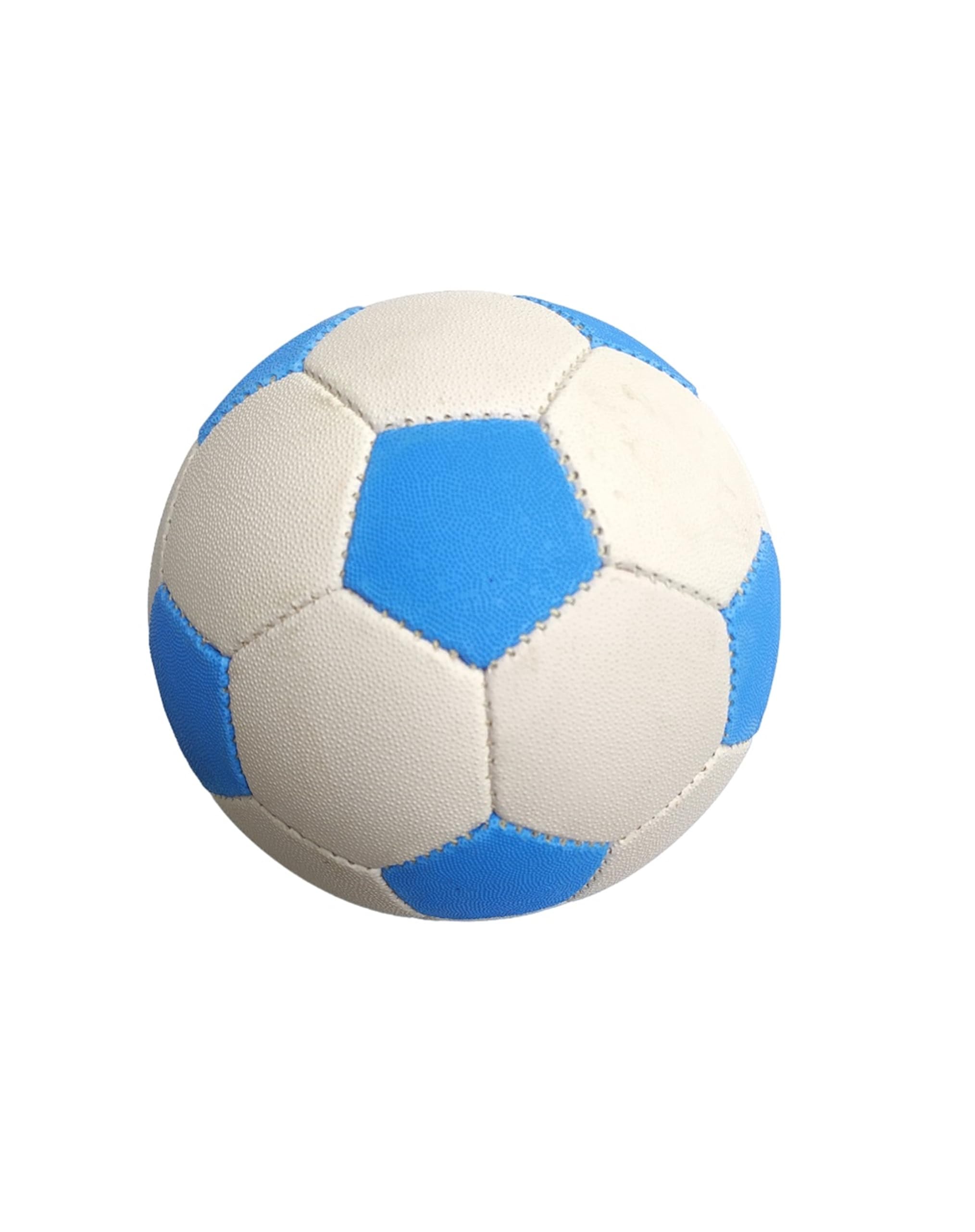 Football, Rubberized Material and Hand Stitched (Appropriate for Beginners) (Size : 5) (Color : White & Sky Blue) (Panel : 32)-image-11