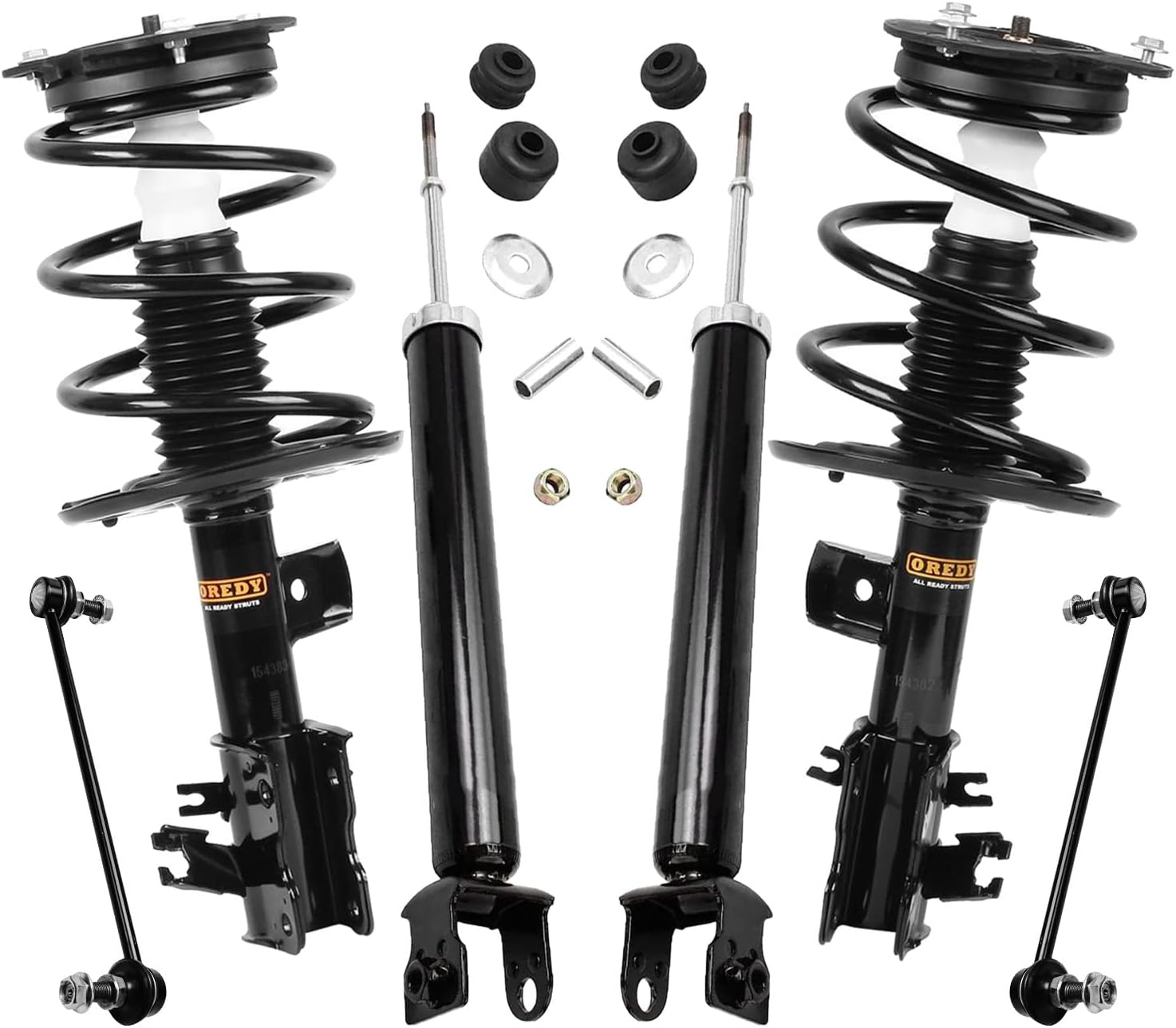 OREDY 6PCS Replacement for Nissan Altima - Front Struts + Rear Shock Absorbers + Sway Bar Links Assembly 2007 2008 2009 2010 2011 2012 2013