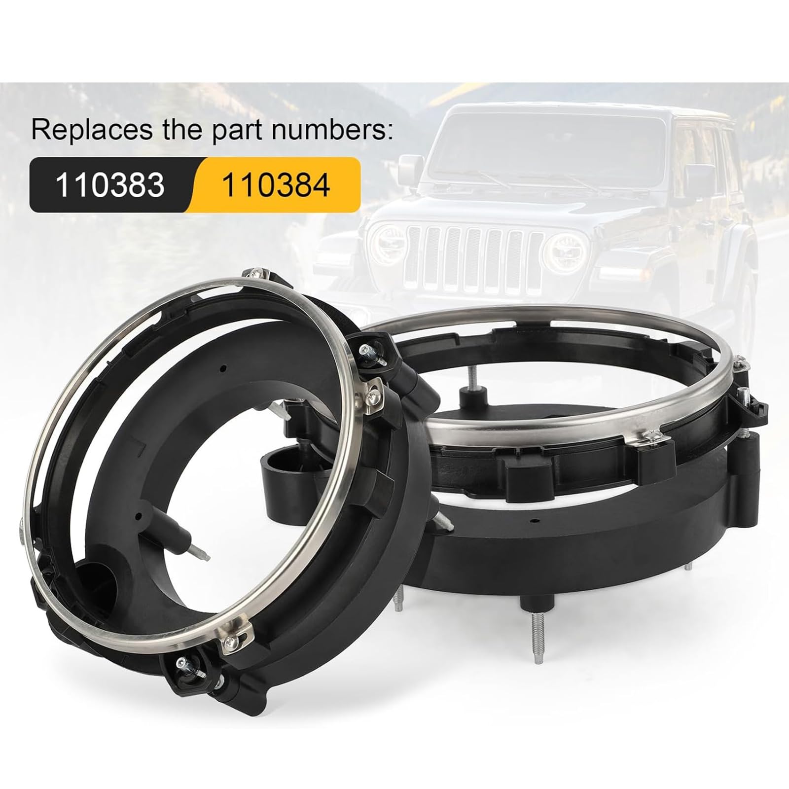 1 par de soportes para bombillas de faros delanteros 110383 110384 para 1997-2006 de repuesto para bombilla frontal