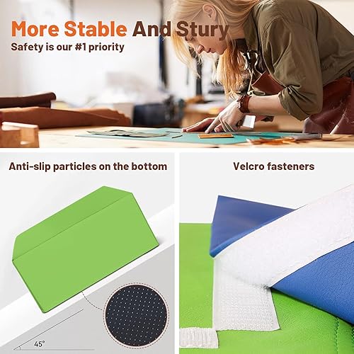 Miniatura 4 de Juguetes de escalada de cuero sintético suave de 4 piezas, bloques de escalada de espuma para niños pequeños, estructura de escalada de espuma para