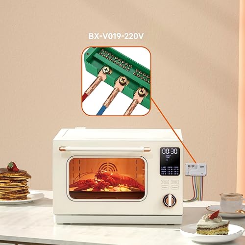 Miniatura 6 de BXST Cableado resistente protector de sobretensiones de energía 20A Protector de voltaje para electrodomésticos con retardo de tiempo, protege